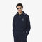 lacoste loose fit high zipped neck badge accent sweatshirt