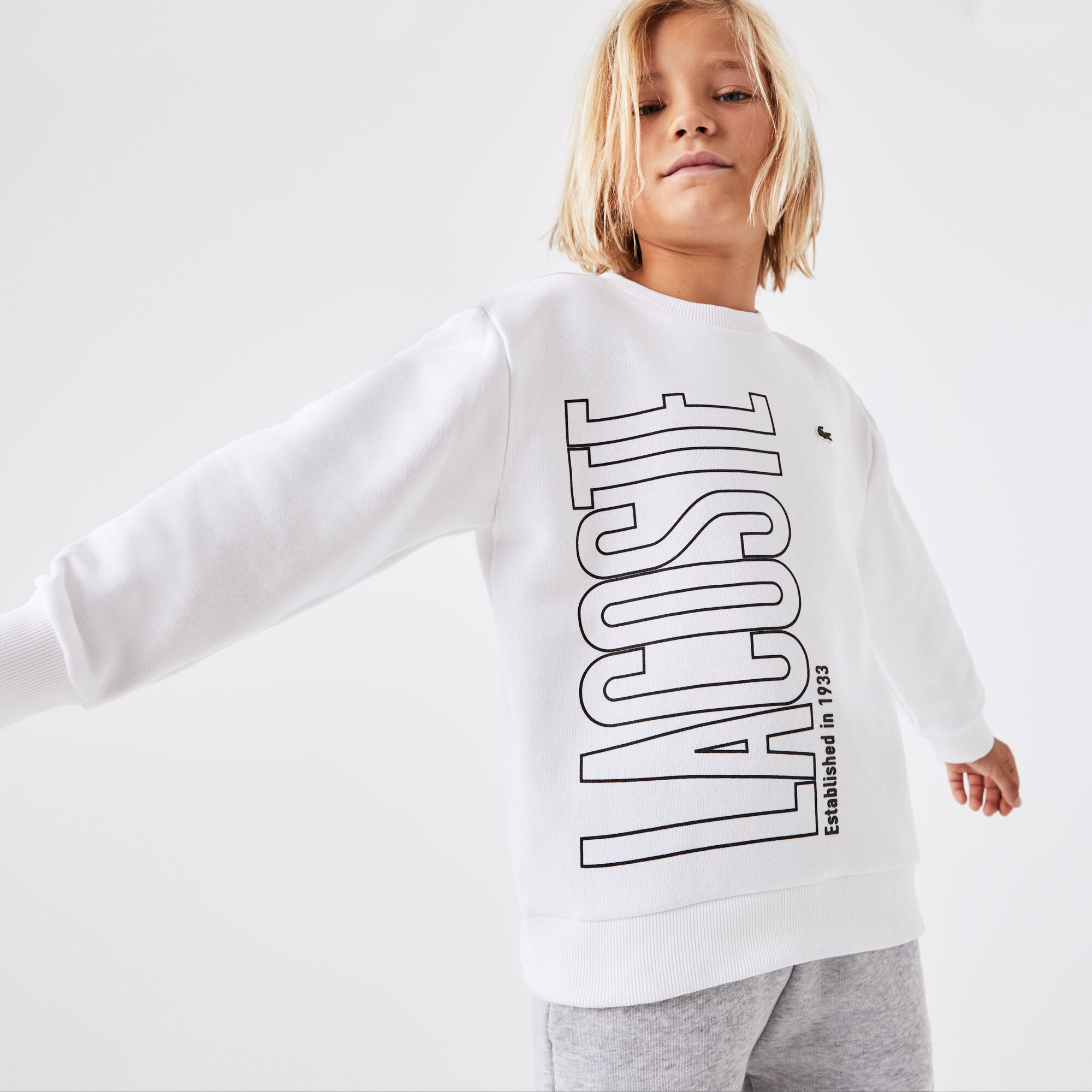 Lacoste block sweatshirt outlet
