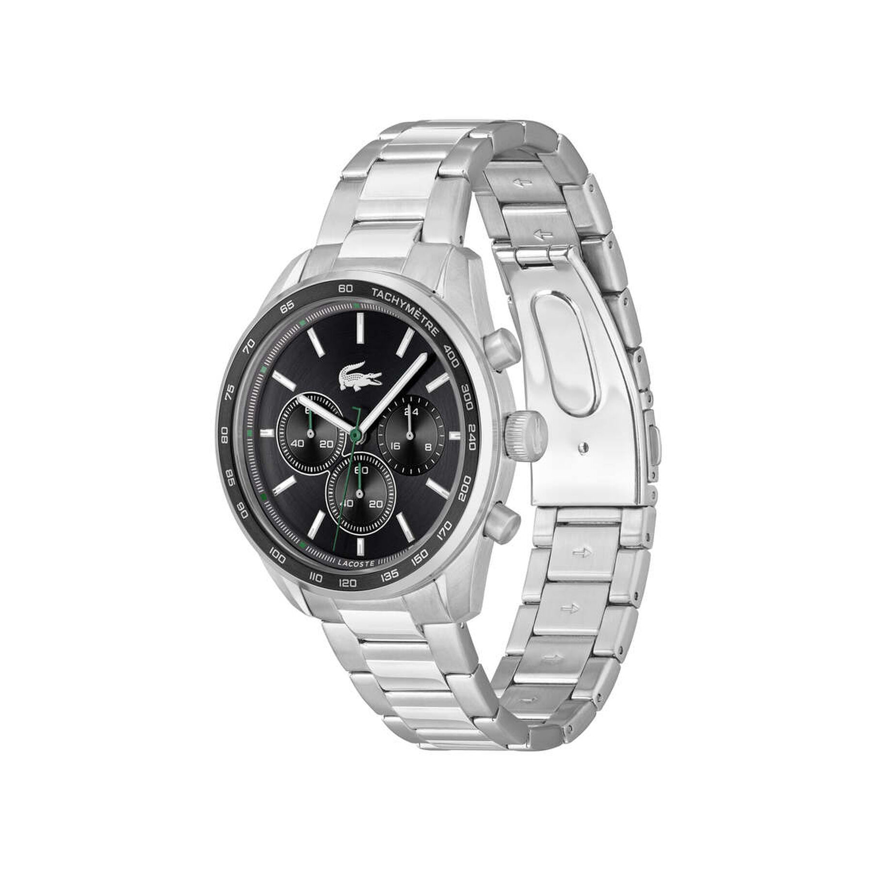 lacoste men metal metal watch