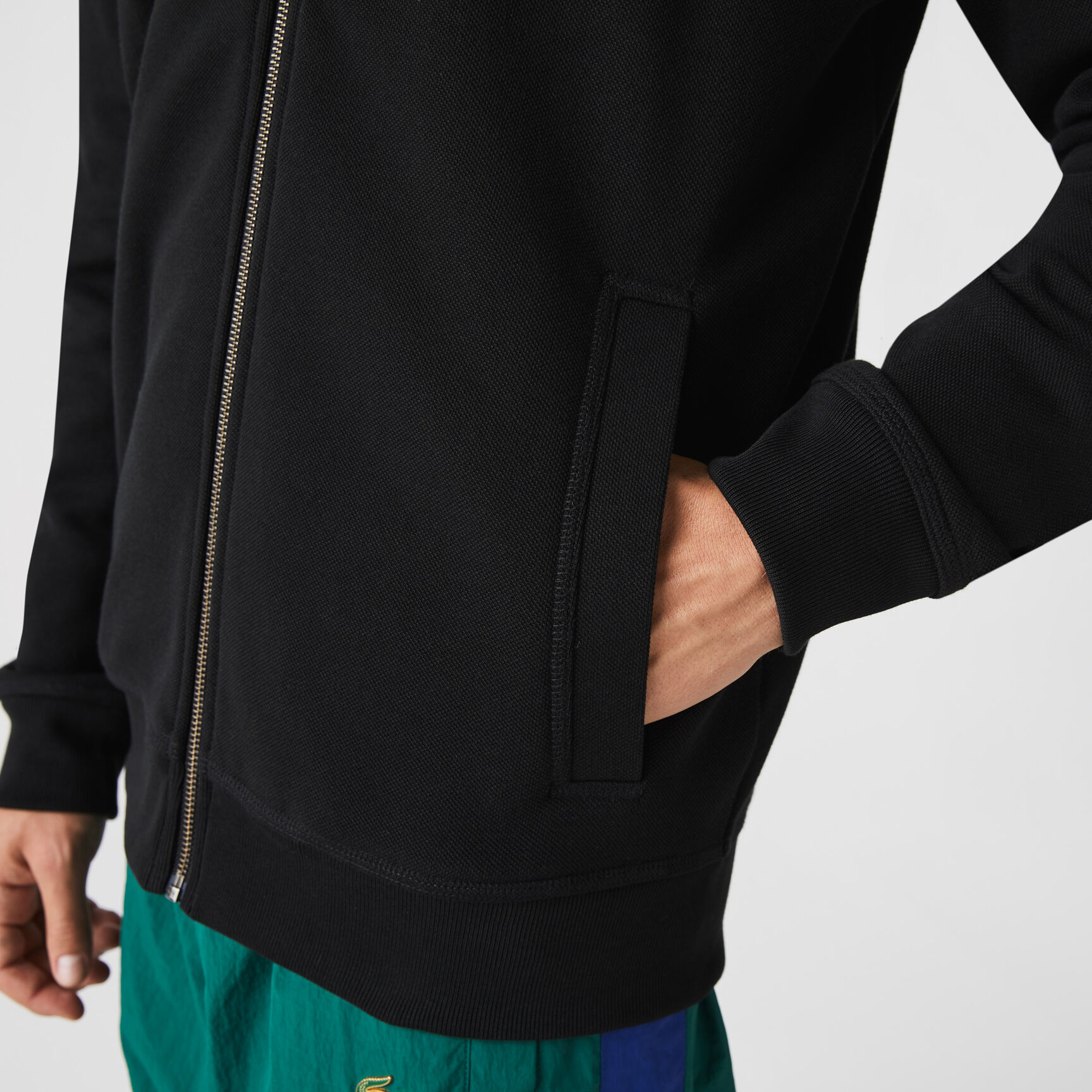 جاكيت صوف بيكيه بياقة قائمة وسحّاب للرجال جاكيت صوف بيكيه بياقة قائمة وسحّاب للرجال