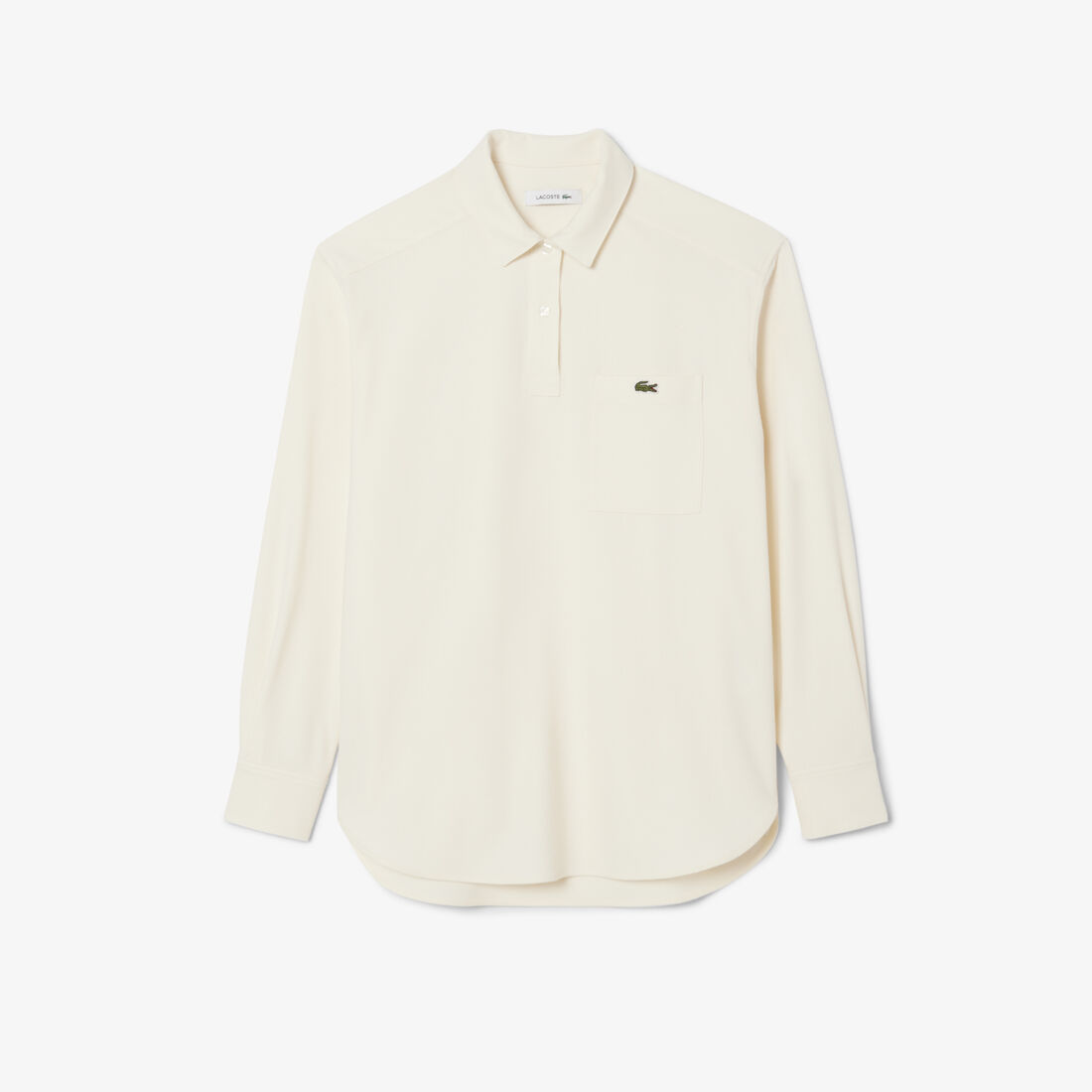 Oversized Polo Style Flannel Shirt Oversized Polo Style Flannel Shirt