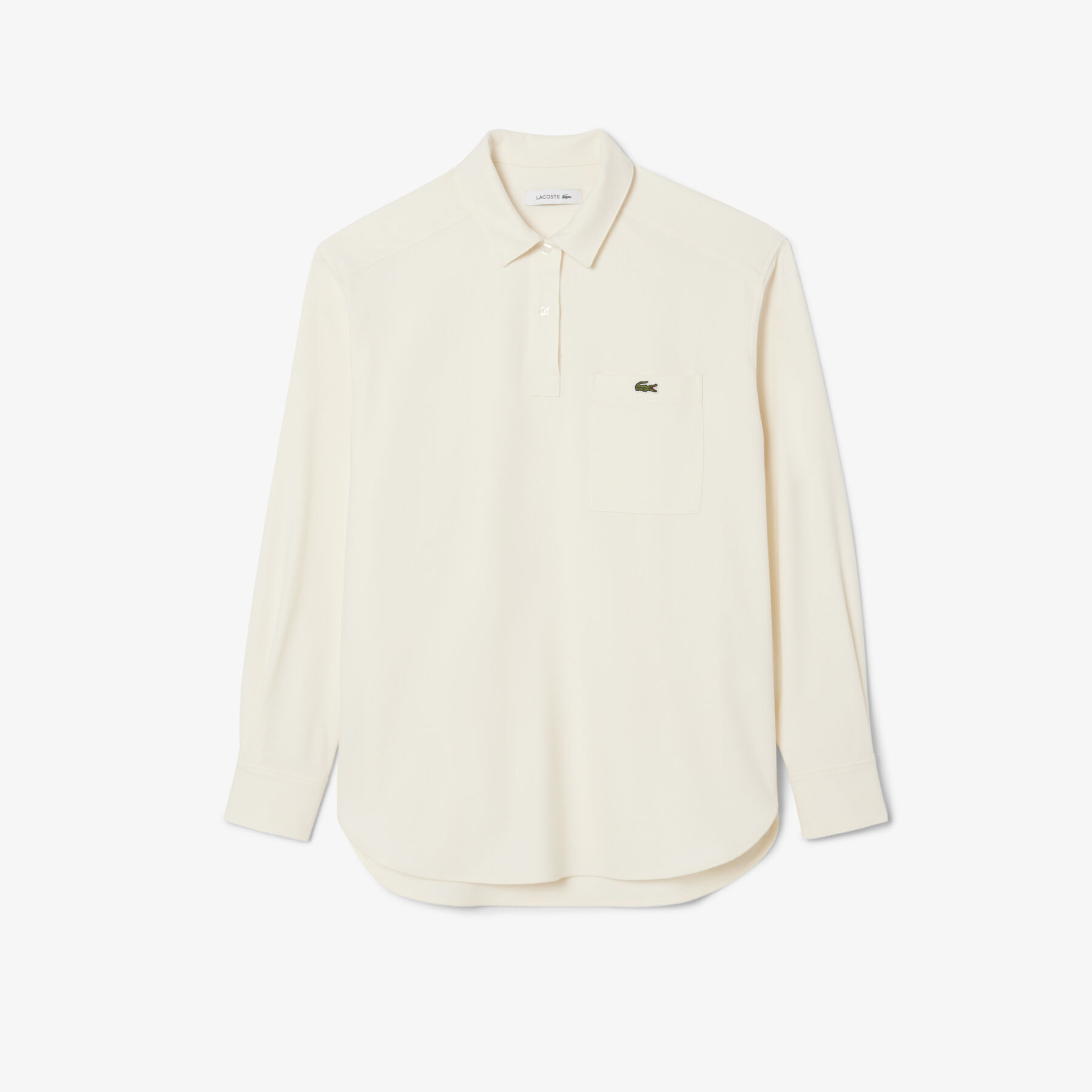 Oversized Polo Style Flannel Shirt Oversized Polo Style Flannel Shirt
