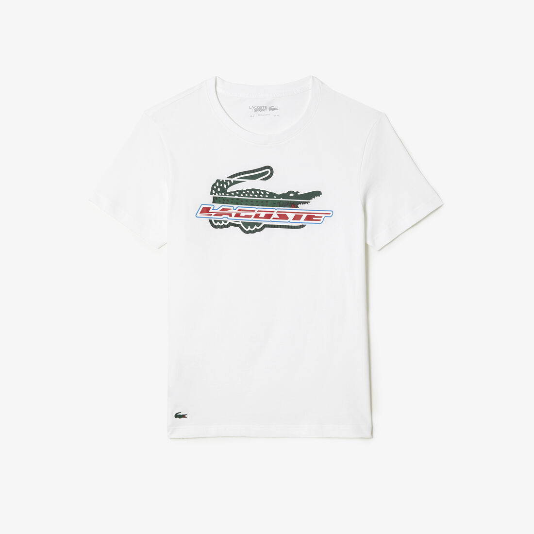 تيشيرت لاكوست قطن عضوي بقصة عادية للرجال مجموعة Lacoste SPORT