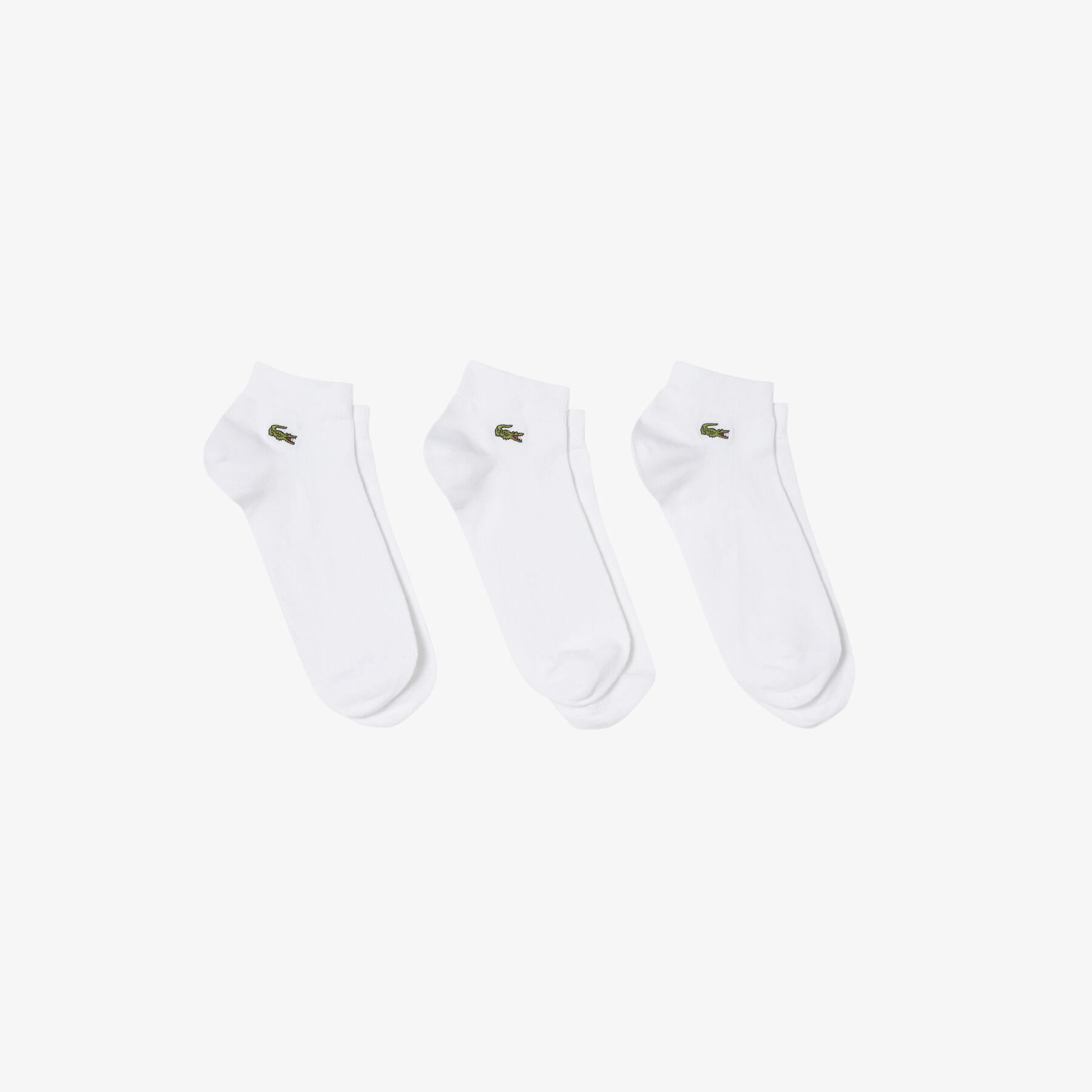 lacoste 3 pack low socks