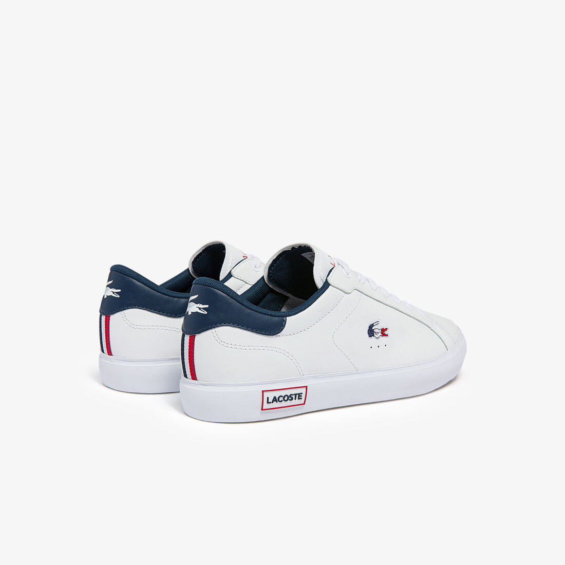 Men's Powercourt Leather Tricolour Trainers Men's Powercourt Leather Tricolour Trainers