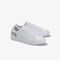 lacoste women s carnaby evo tonal leather and synthetic trainers