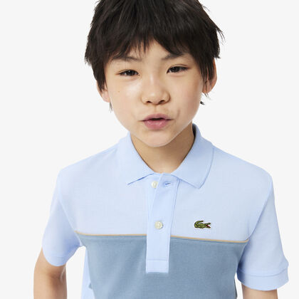 lacoste contrast band petit pique polo shirt