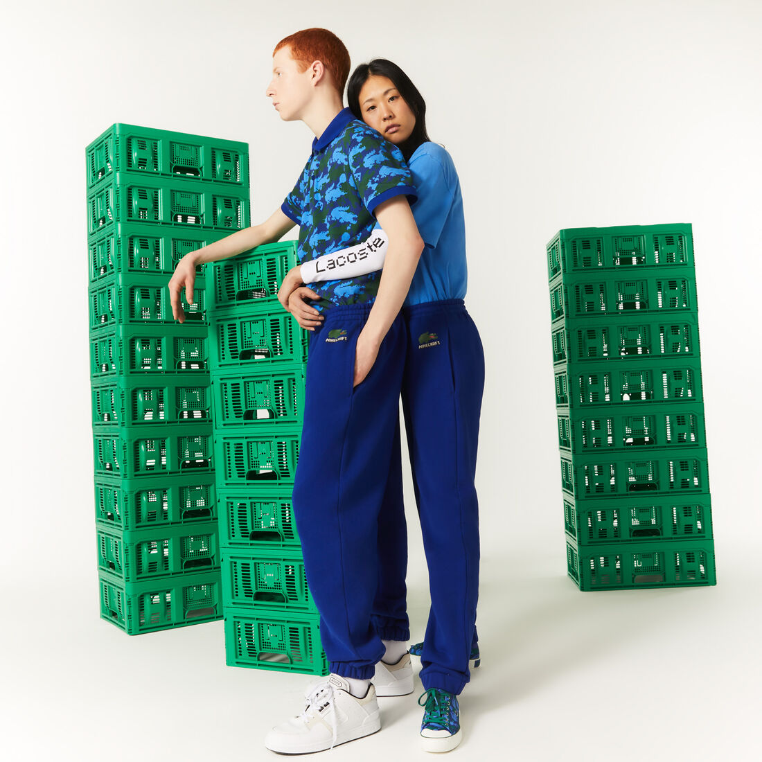 Unisex Lacoste x Minecraft Organic Cotton Fleece Joggers