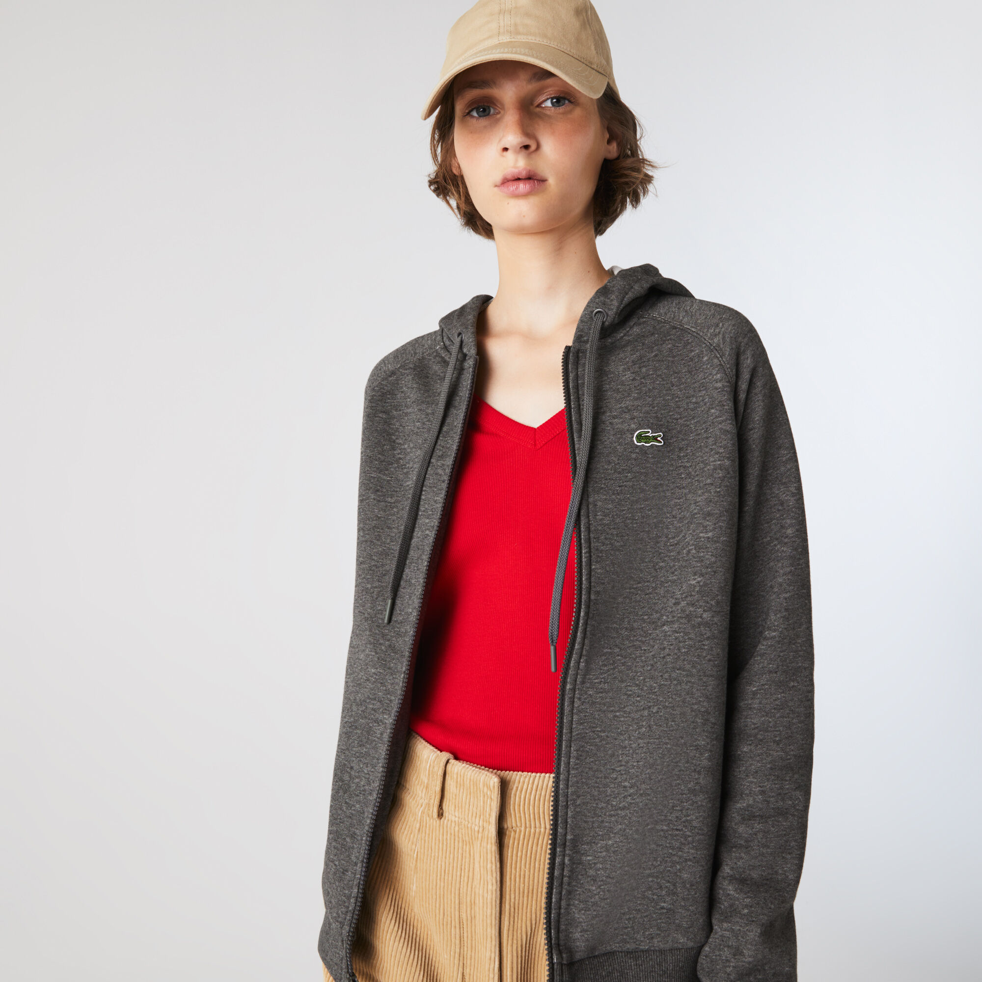 Lacoste zip cardigan on sale