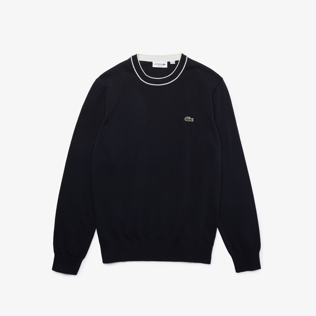 Men’s Crew Neck Striped Organic Cotton Sweater Men’s Crew Neck Striped Organic Cotton Sweater