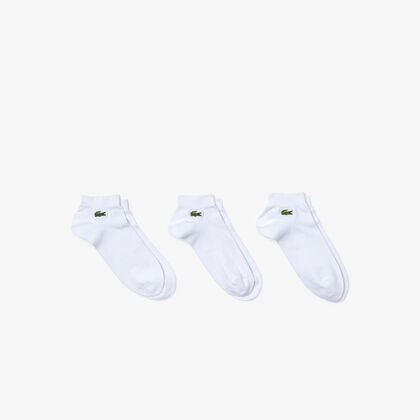 جوارب قطنية قصة منخفضة حزمة ثلاثية مجموعة Lacoste Sport للرجال