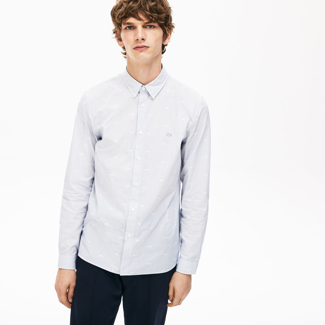 Men's Crocodile Print Poplin Shirt Men's Crocodile Print Poplin Shirt