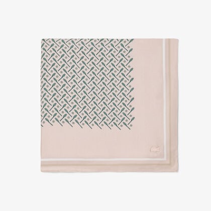 lacoste printed silk square