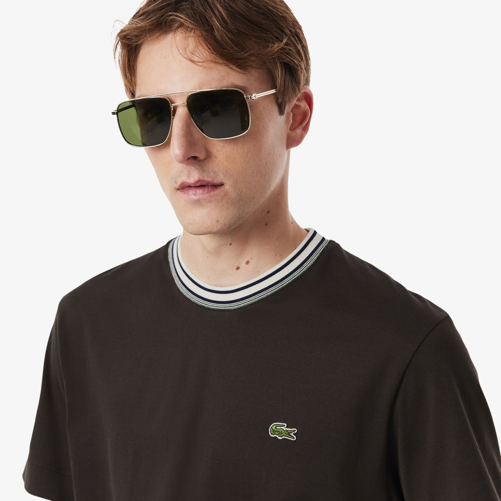 French Made Stripe Neck T-shirt