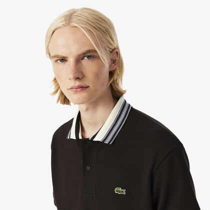 قميص بولو كلاسيكي مخطط من صنع فرنسي