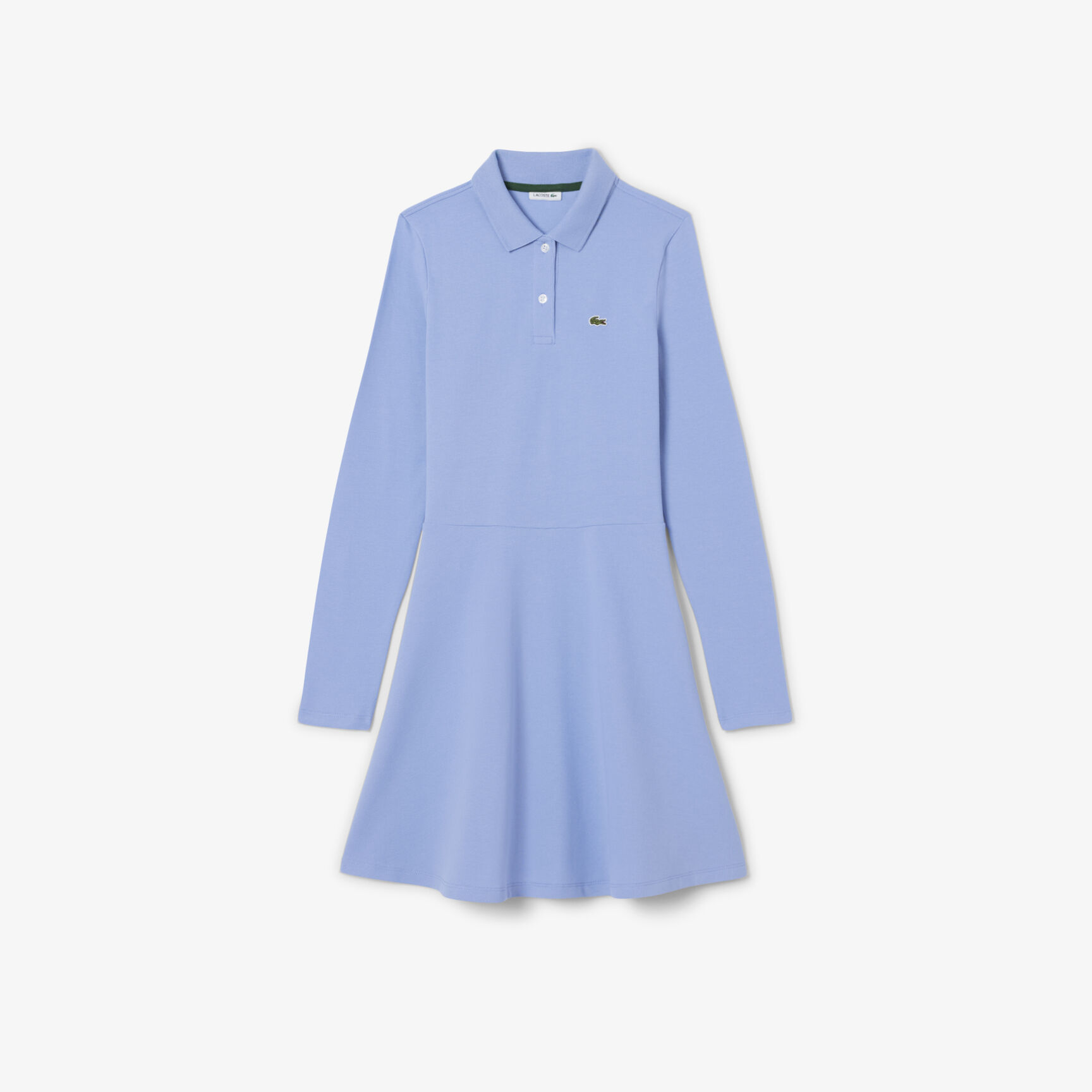 Long Sleeved Stretch Pique Polo Dress