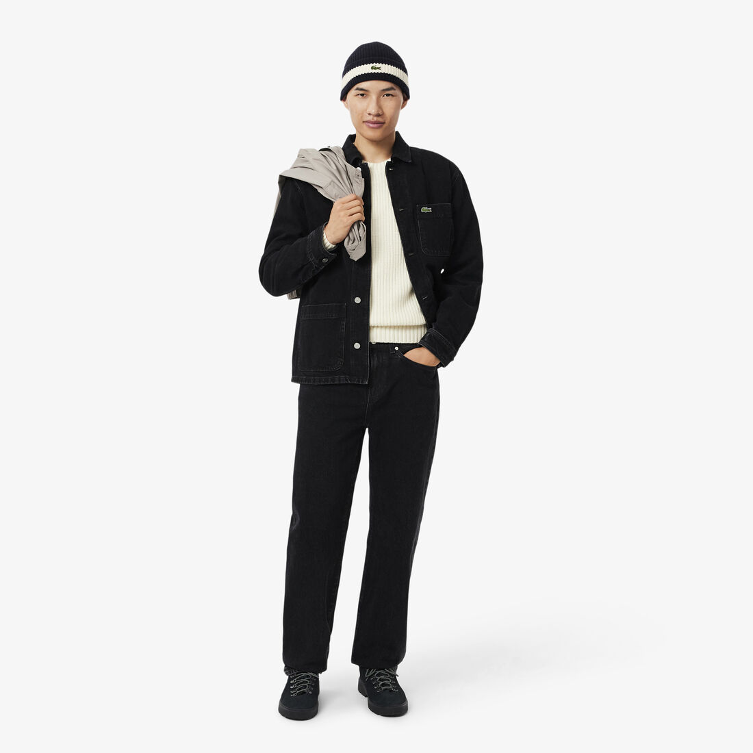 Rib Knit Carded Wool Beanie Rib Knit Carded Wool Beanie