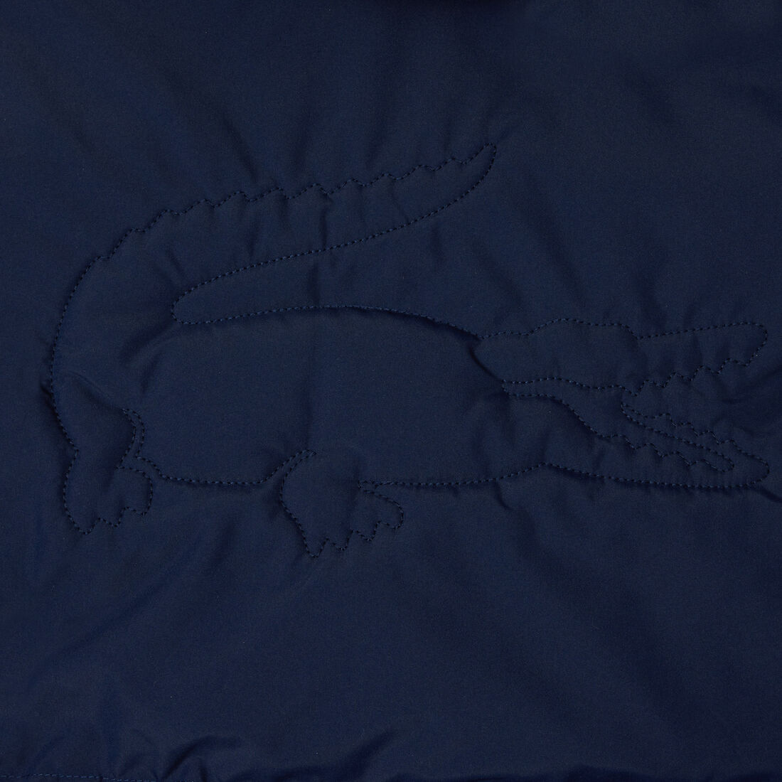 Hooded Puffer Jacket with Crocodile at the back Hooded Puffer Jacket with Crocodile at the back