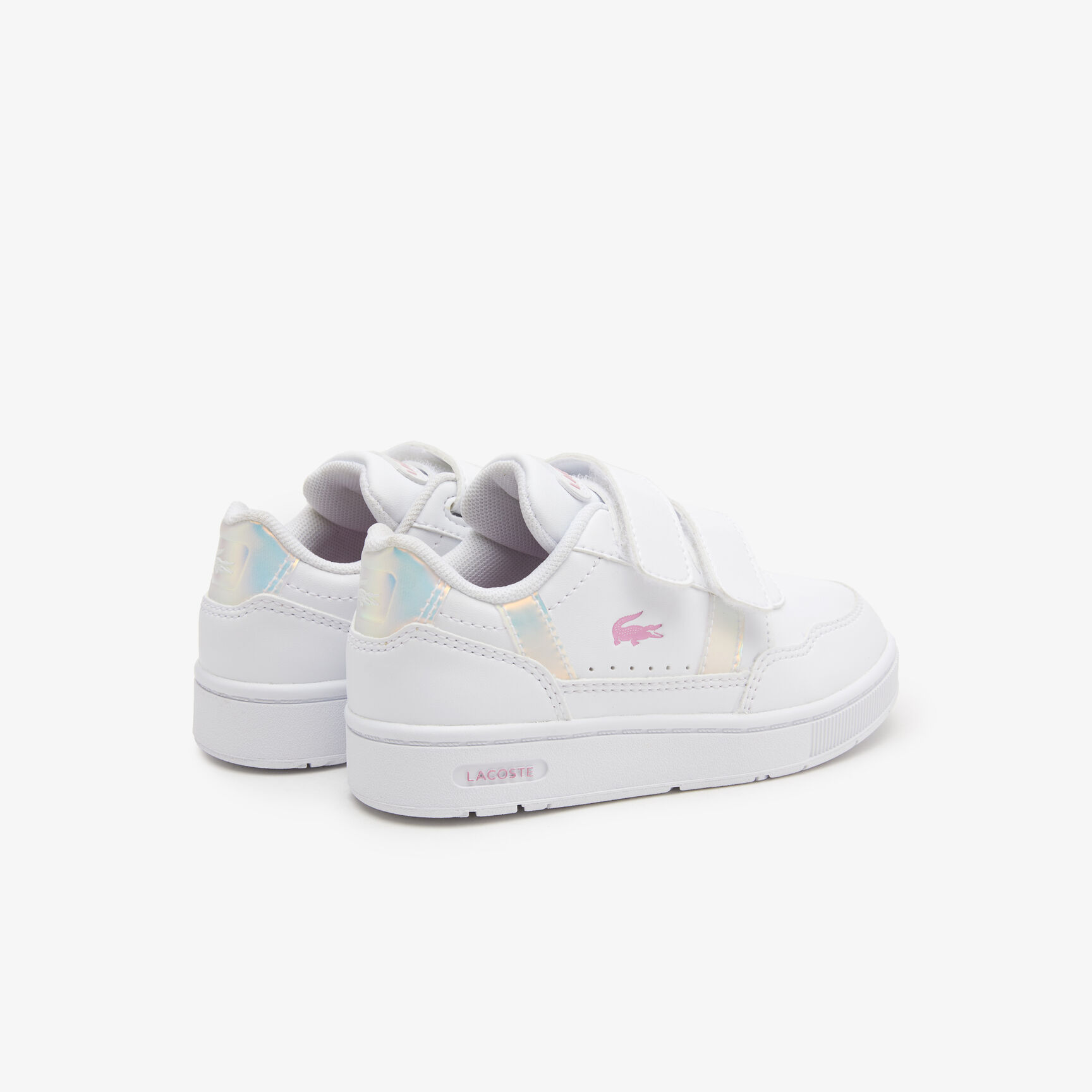 سنيكرز تي كليب من خامات صناعية بكعب ملون للرضع سنيكرز تي كليب من خامات صناعية بكعب ملون للرضع