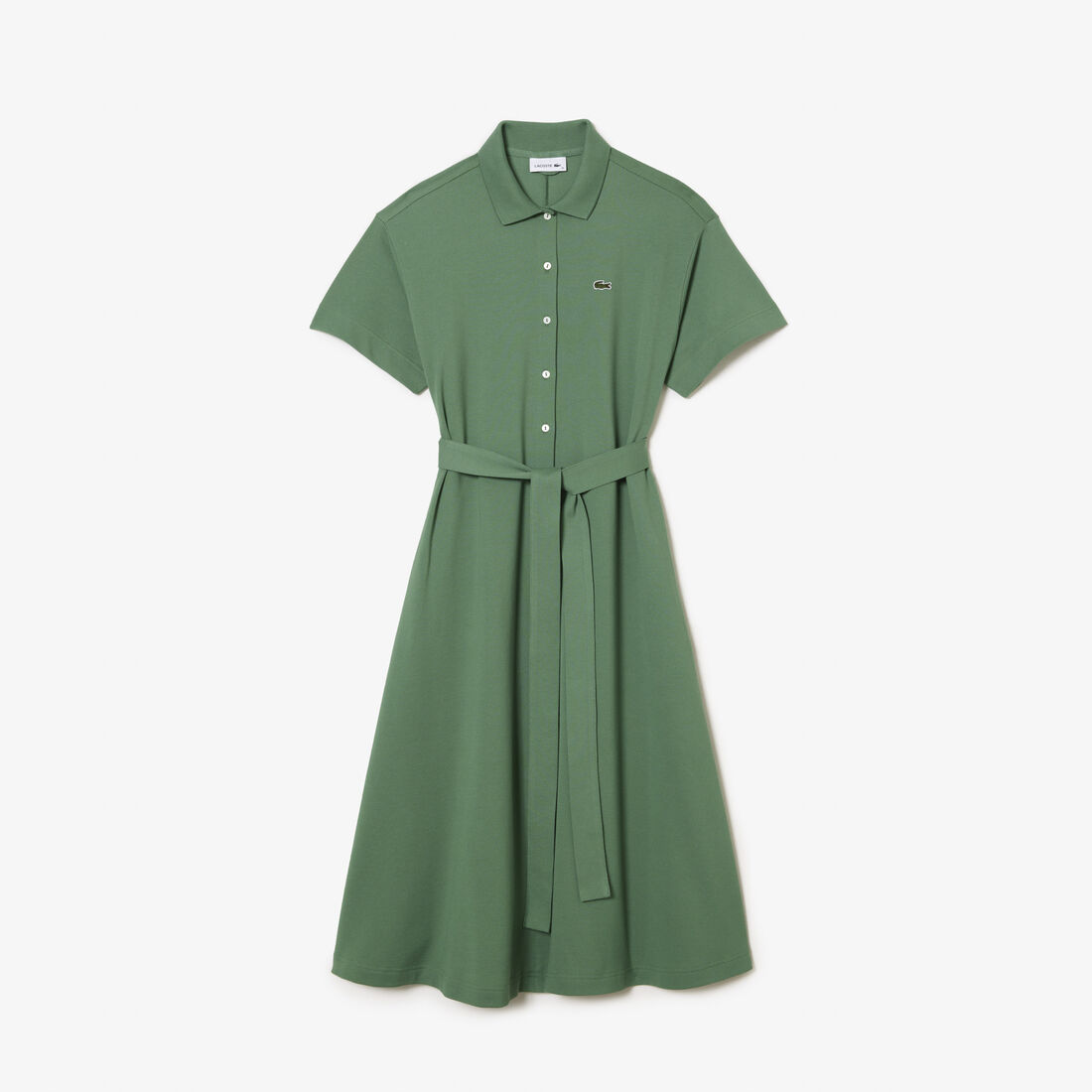 Women's Lacoste Belted Pique Polo Dress Women's Lacoste Belted Pique Polo Dress