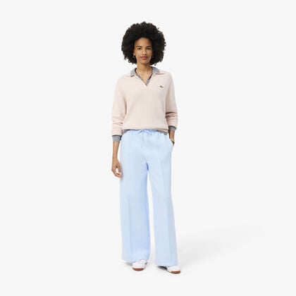 lacoste wide fit jersey sweatpants