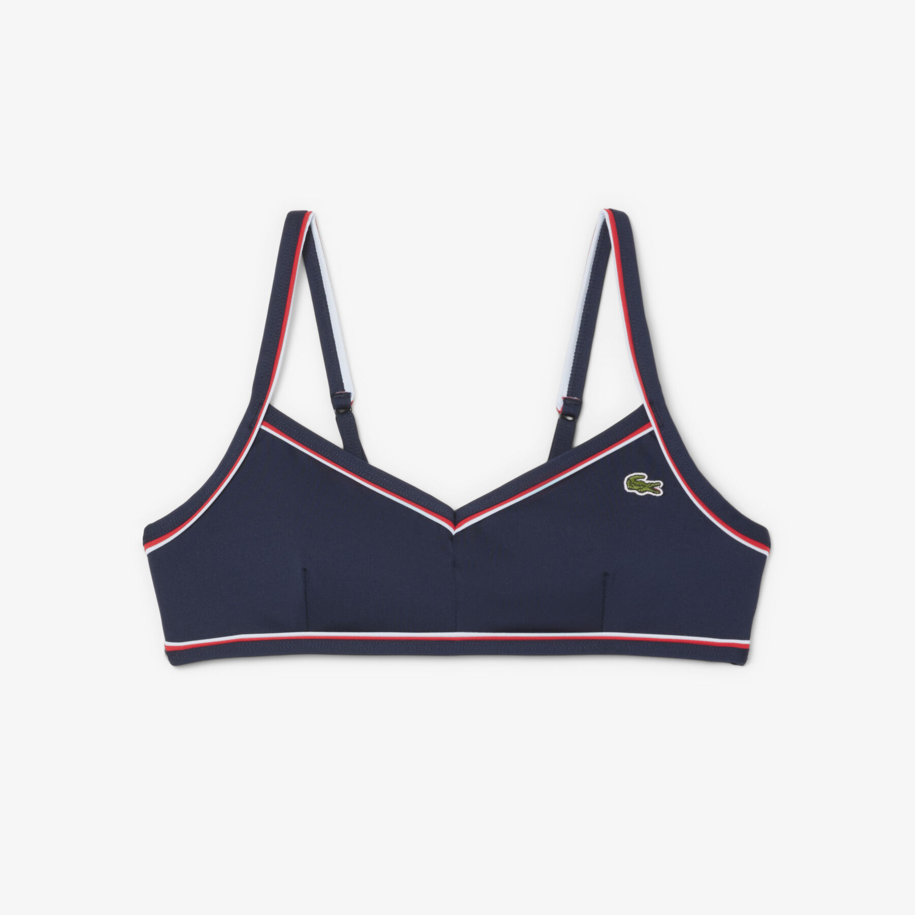 Trim Accent Swim Top lacoste trim accent swim top