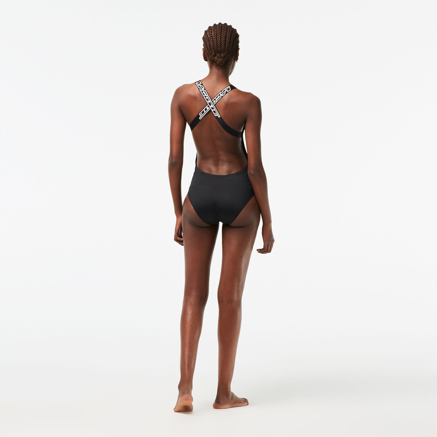 Women’s Lacoste One-Piece Recycled Polyester Swimsuit Women’s Lacoste One-Piece Recycled Polyester Swimsuit