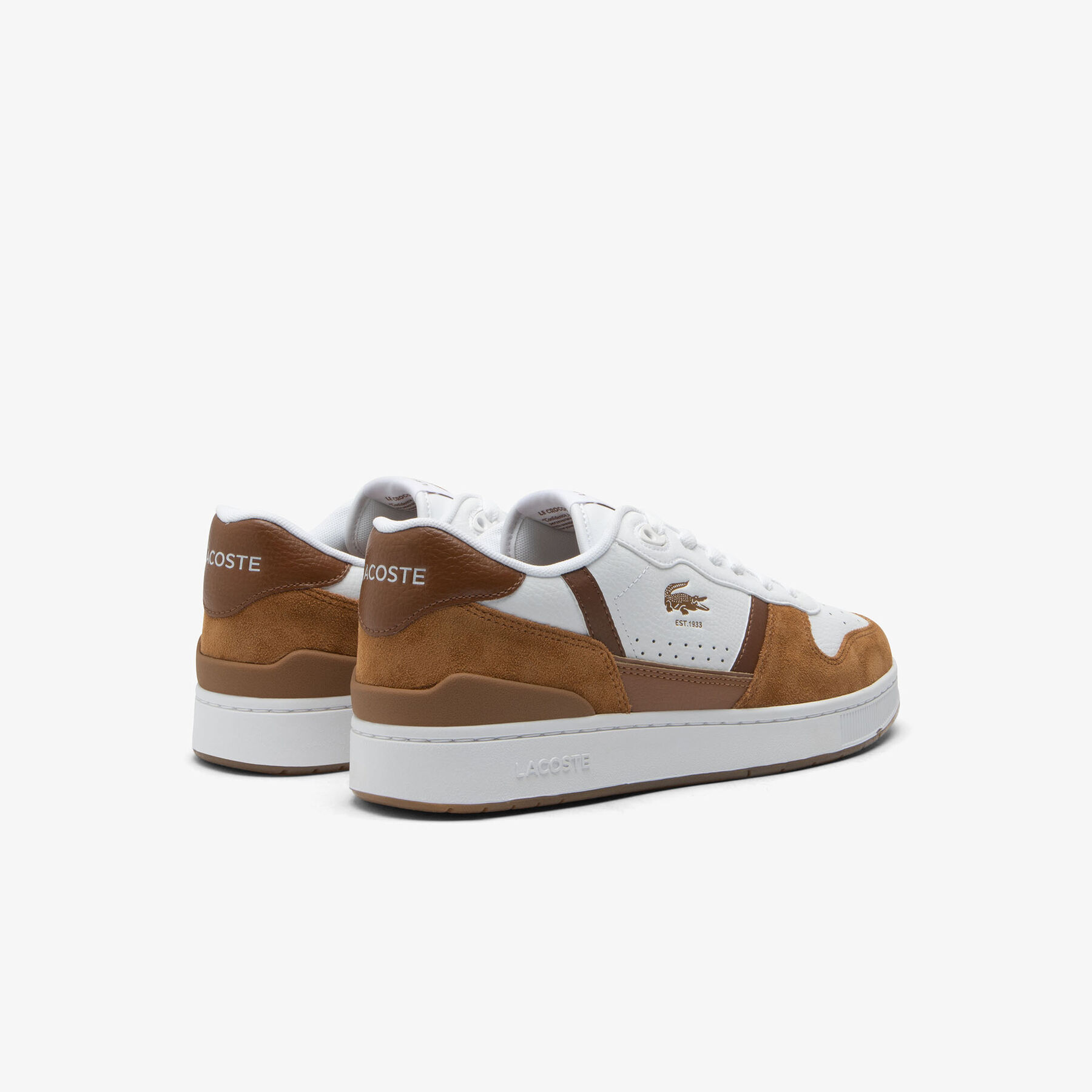 Men's T-Clip Set Leather Sneakers lacoste men s t clip set leather sneakers