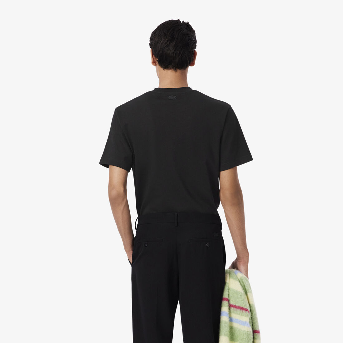 تي شيرت قطني بنقشة جلد التمساح الماسي تي شيرت قطني بنقشة جلد التمساح الماسي