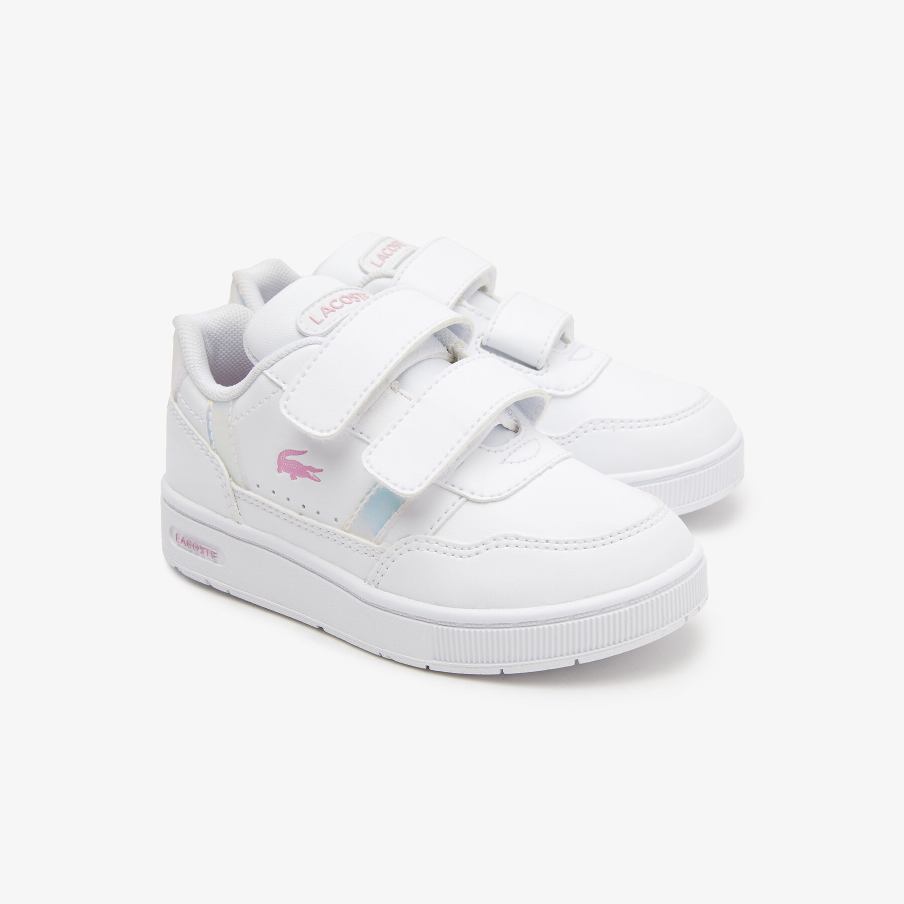 Infants' T-Clip Synthetic Popped Heel Trainers lacoste infants t clip synthetic popped heel trainers