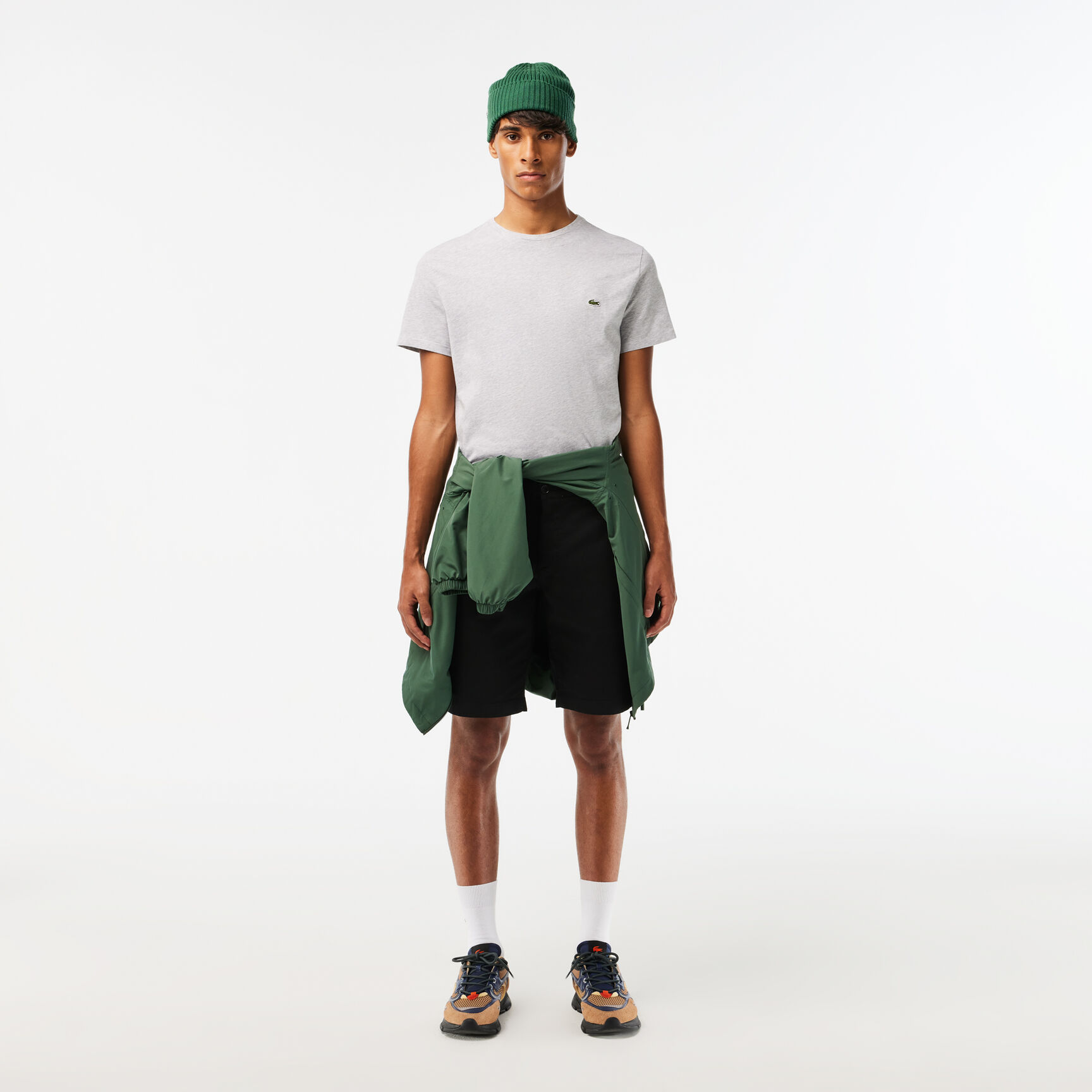 جاكيت لاكوست بنمط فيست مبطن مقاوم للماء للرجال