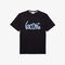 lacoste men s crew neck signature print cotton t shirt