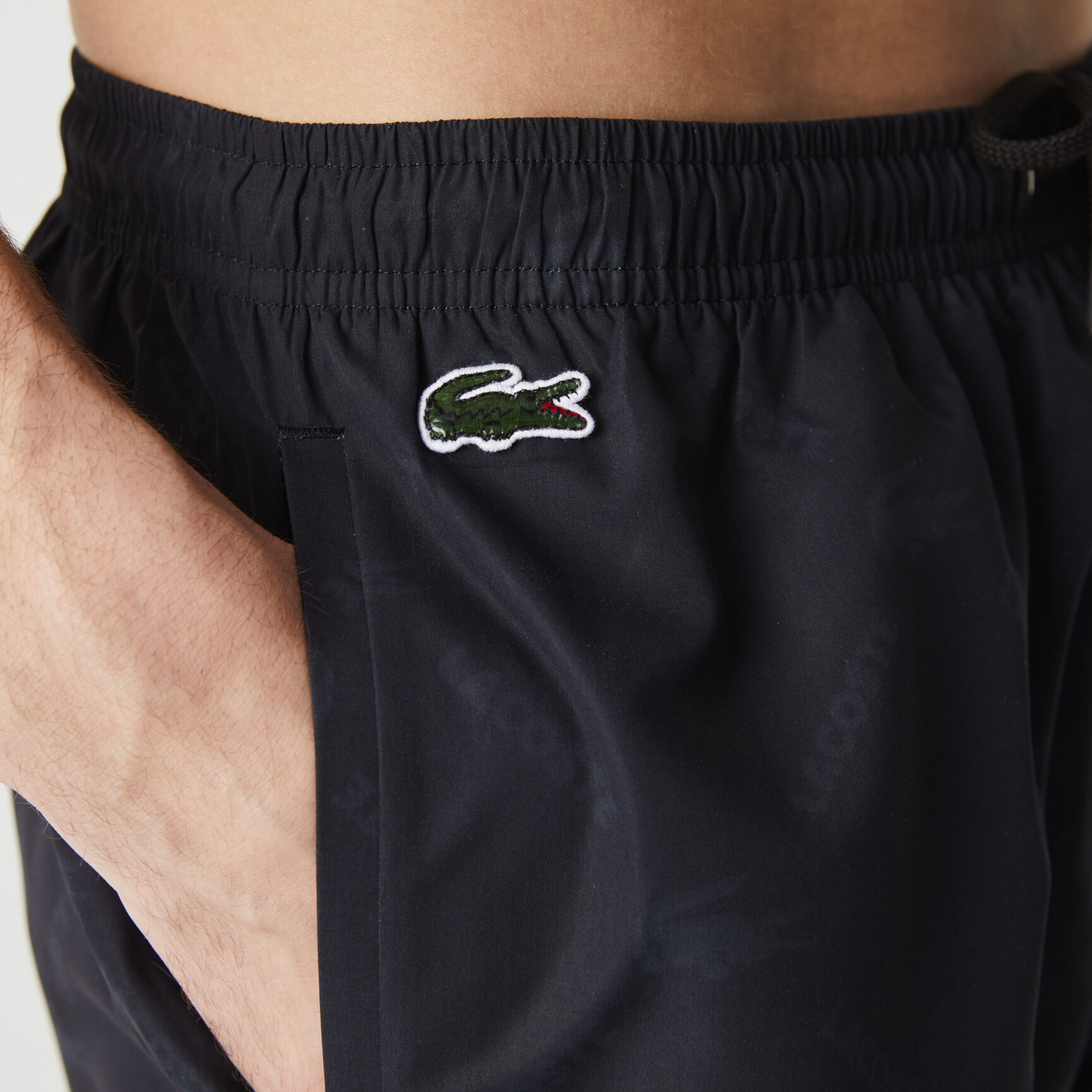 Men’s Lacoste LIVE Monogram Print Swimming Trunks Men’s Lacoste LIVE Monogram Print Swimming Trunks