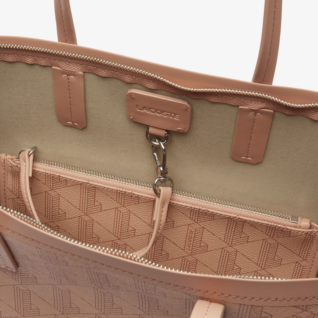 Zely Grained Tote with Pouch Zely Grained Tote with Pouch