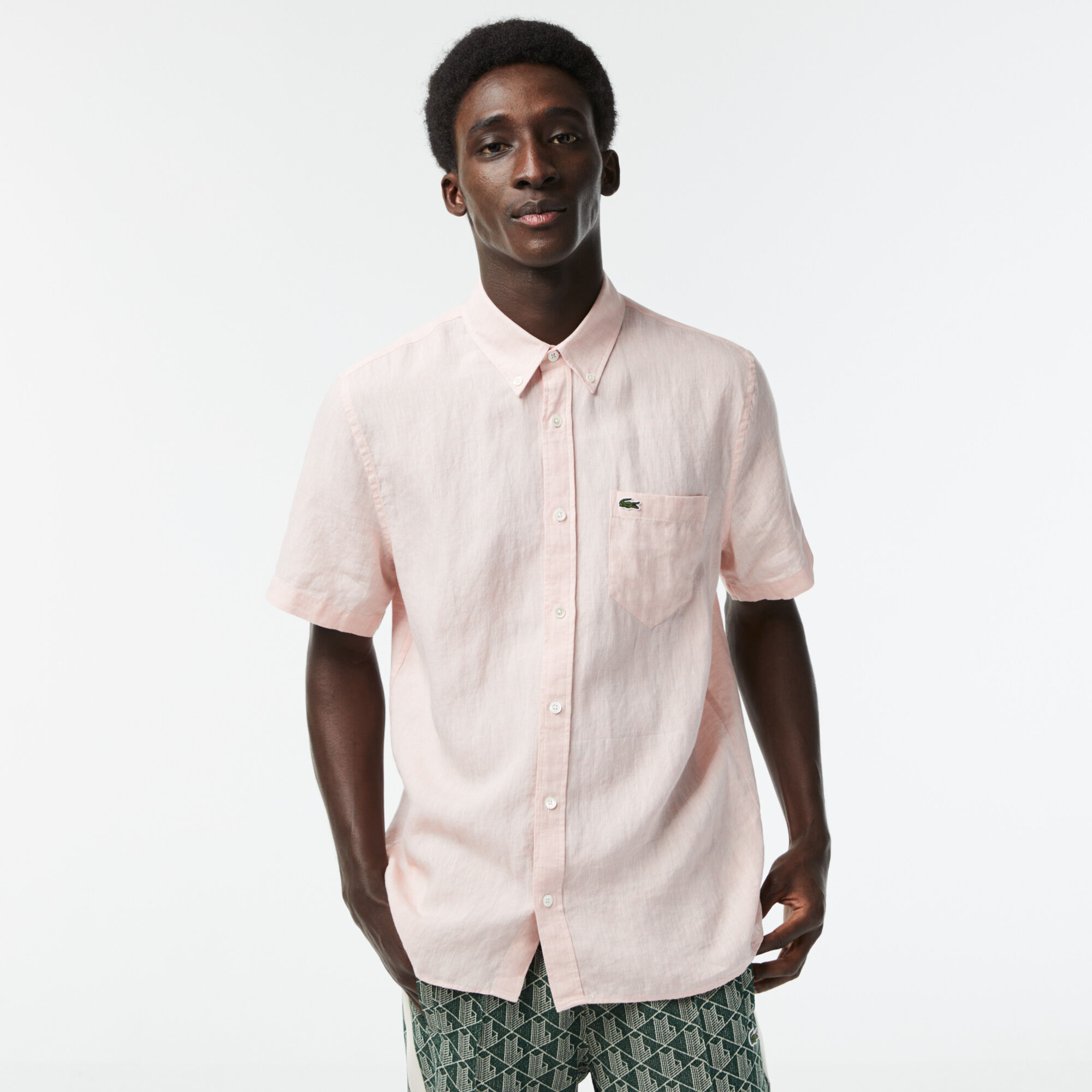 Lacoste linen shirt clearance