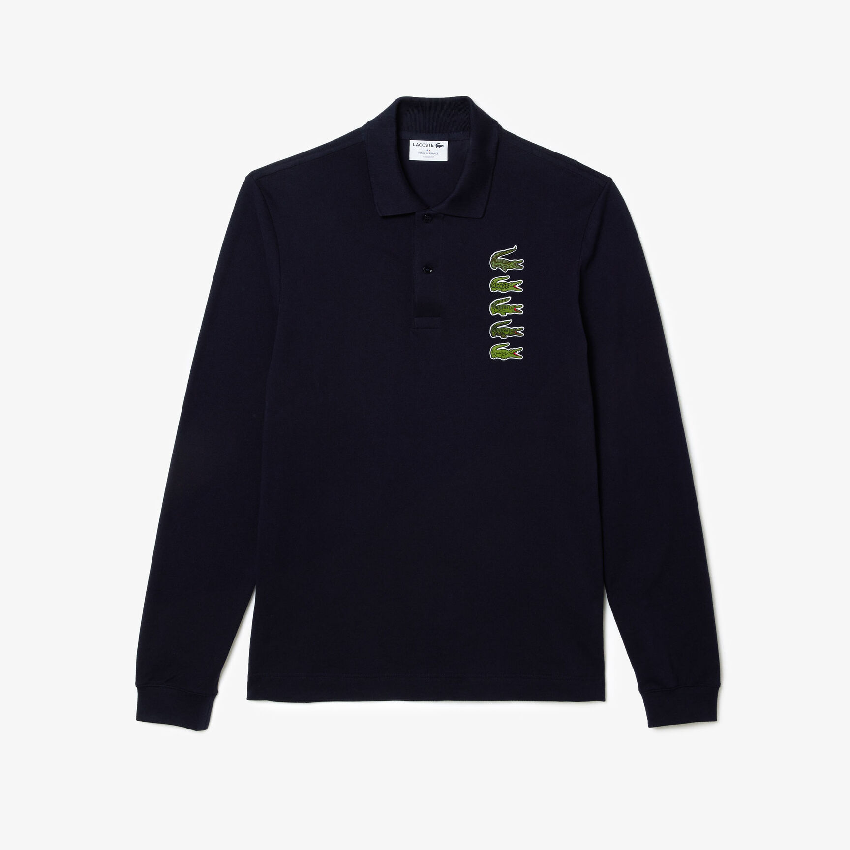 تي شيرت بولو بيكيه قطن برقعة تمساح تي شيرت بولو بيكيه قطن برقعة تمساح