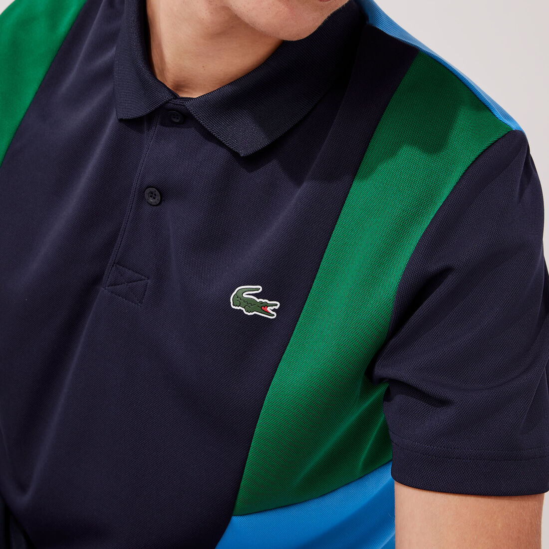 Men's Lacoste SPORT Graphic Breathable And Resistant Piqué Polo Shirt Men's Lacoste SPORT Graphic Breathable And Resistant Piqué Polo Shirt