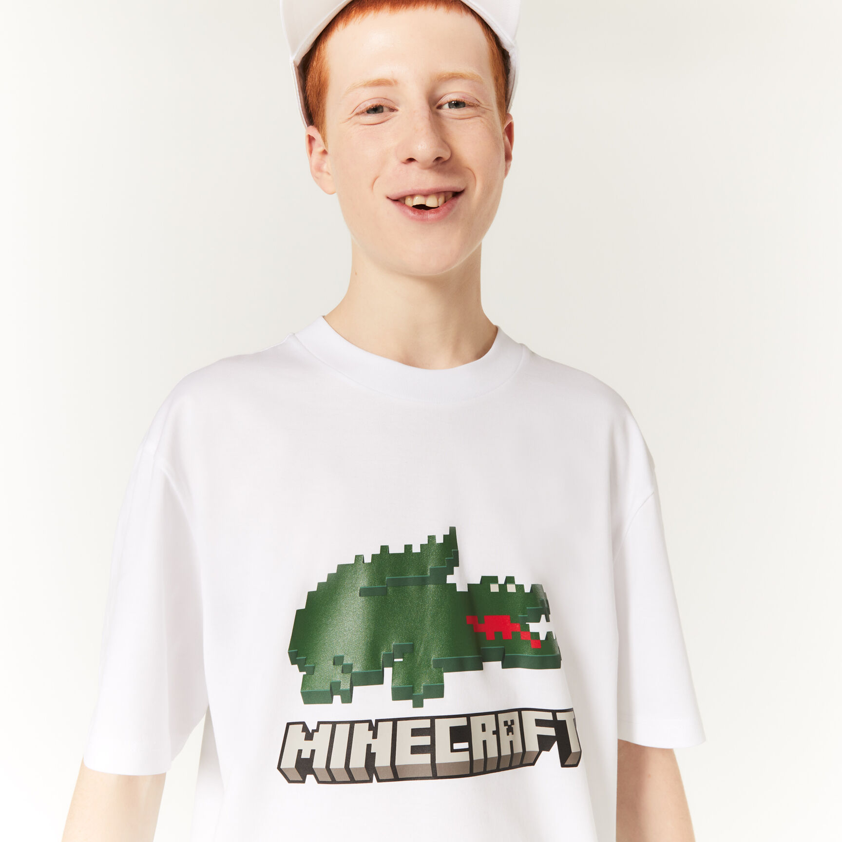Unisex Lacoste x Minecraft Print Organic Cotton T-Shirt Unisex Lacoste x Minecraft Print Organic Cotton T-Shirt