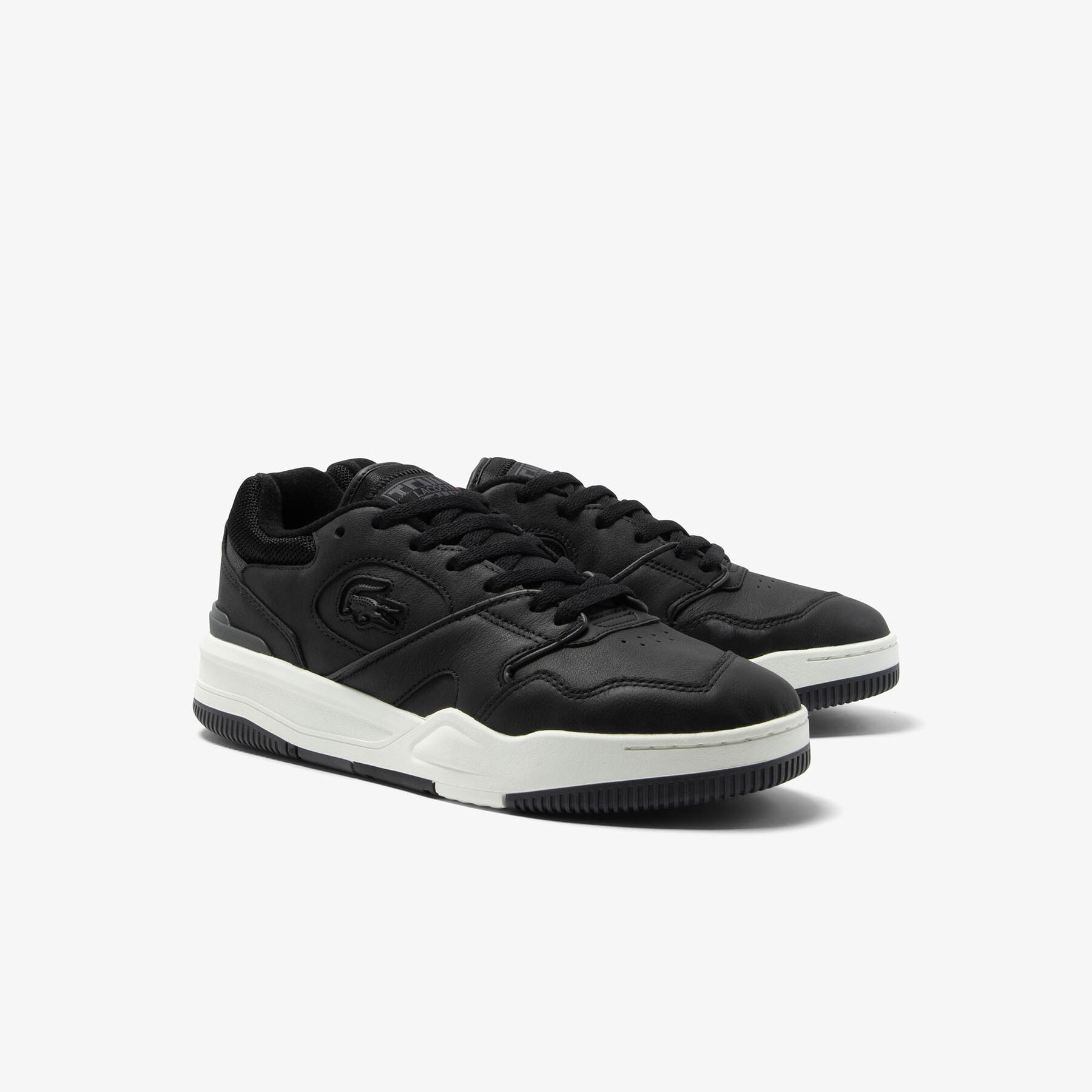 lacoste men s lineshot leather trainers