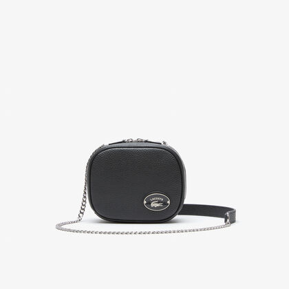 Women's Lacoste Small Square Grained Leather Crossover Bag