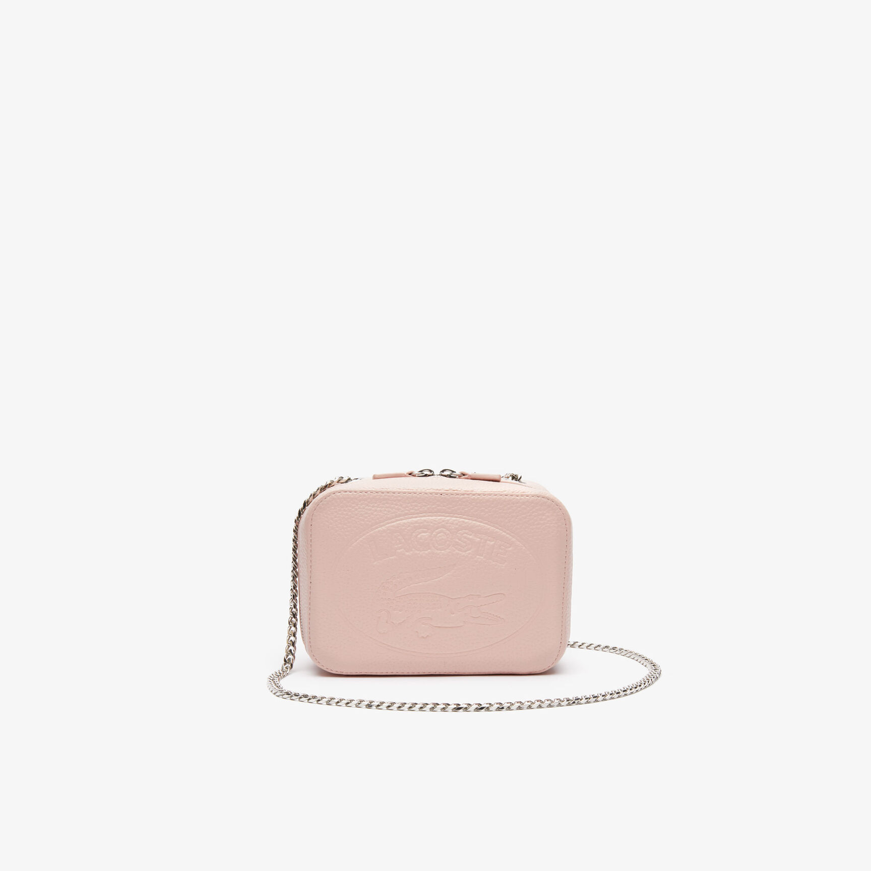 Women's Croco Crew Grained Leather Zip Shoulder Bag