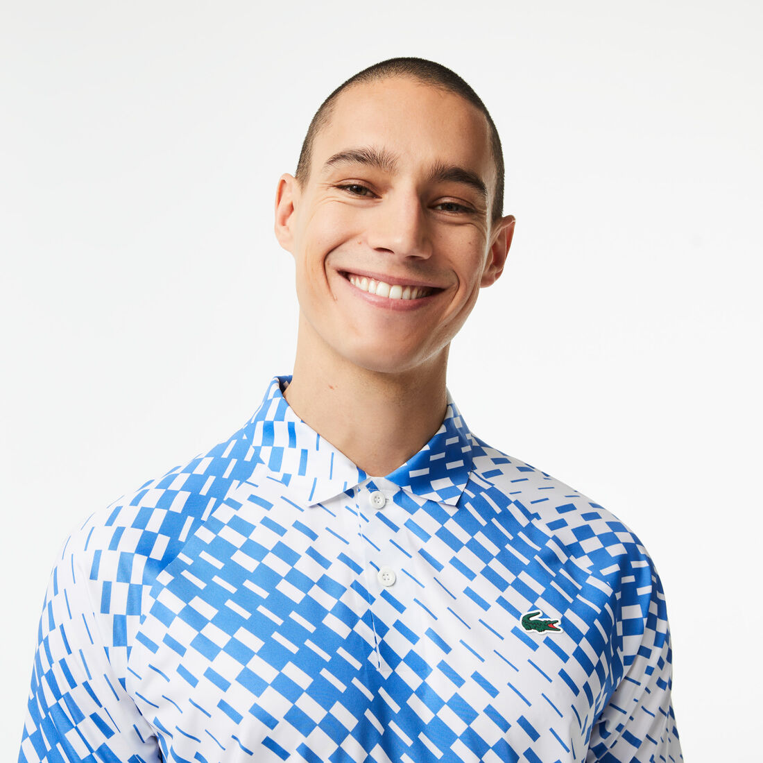 تيشيرت بولو مزين بنقشة مربعات للرجال مجموعة Lacoste Tennis x Novak Djokovic تيشيرت بولو مزين بنقشة مربعات للرجال مجموعة Lacoste Tennis x Novak Djokovic