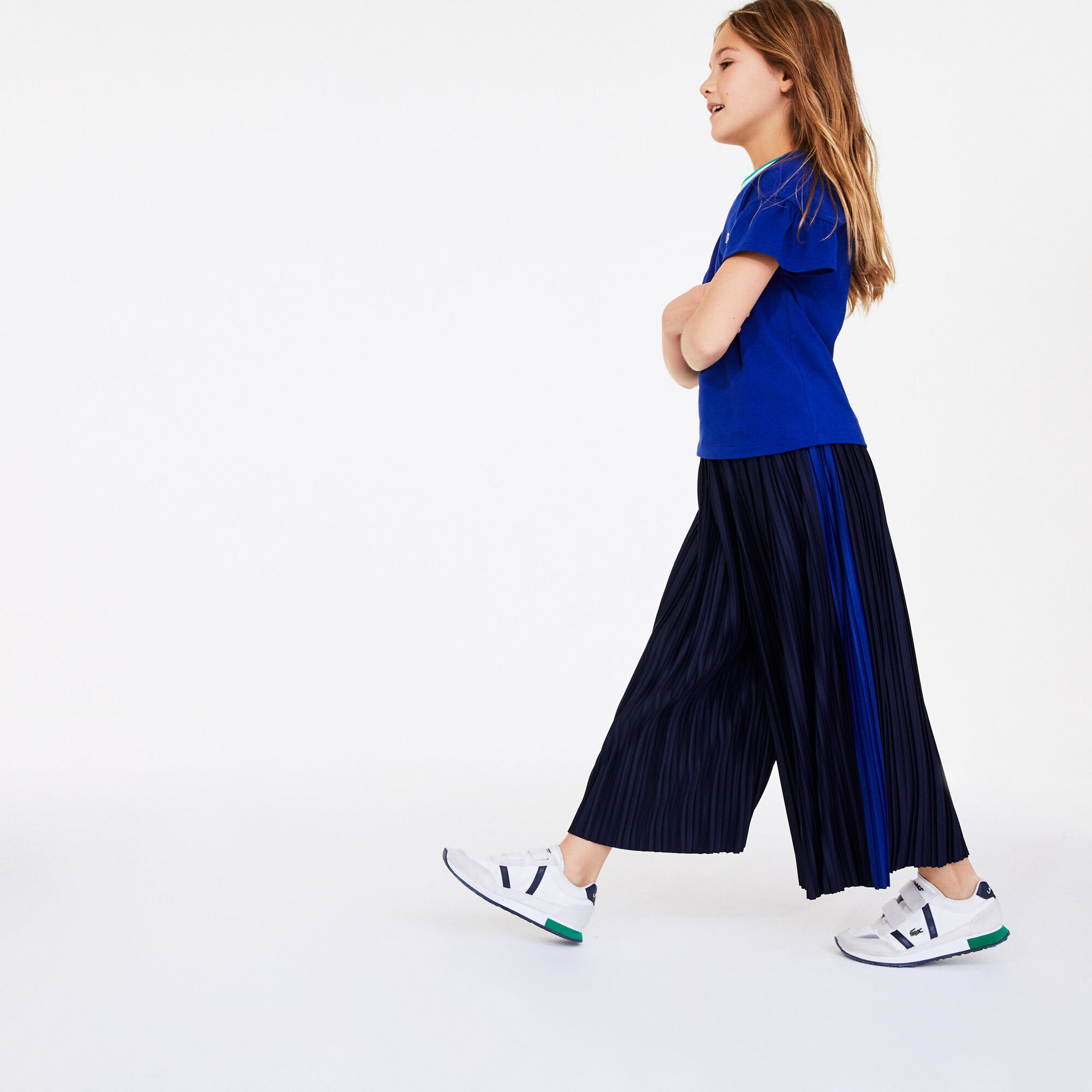 Girls' Flared Pleated Knit Pants Girls' Flared Pleated Knit Pants