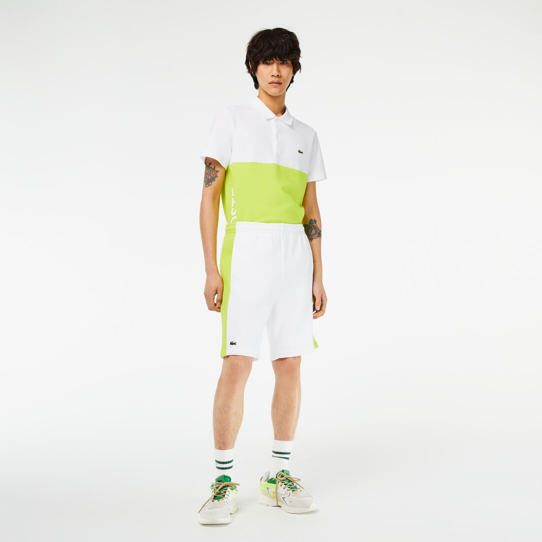 Men’s Regular Fit Cotton Fleece Colourblock Shorts