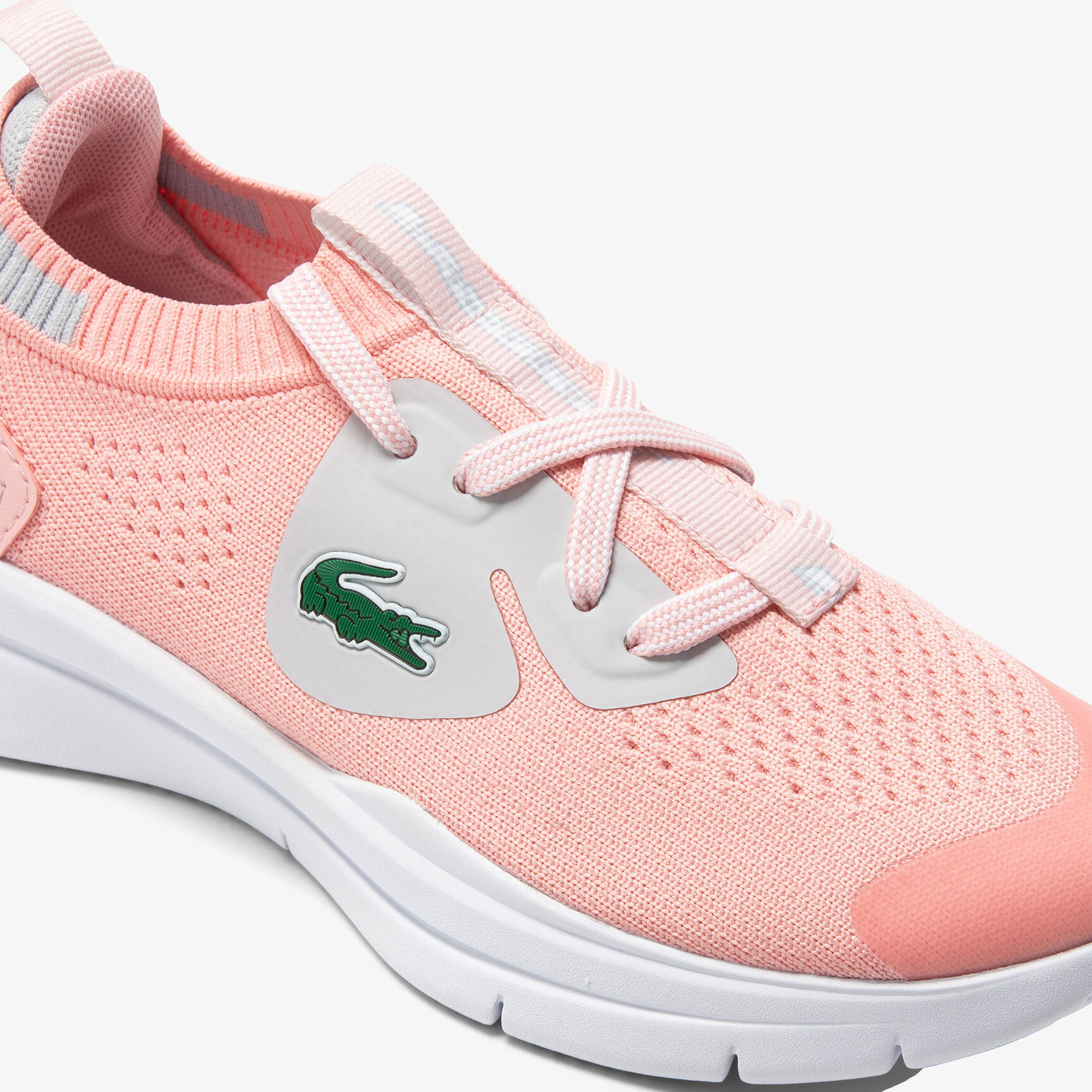 Children's Lacoste Run Spin Knit Textile Trainers