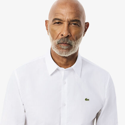 Slim Fit Stretch Cotton Poplin Shirt