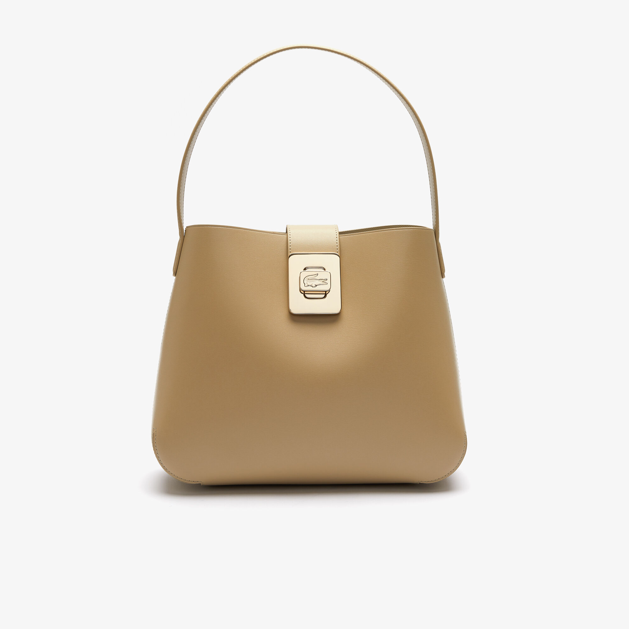 Buy Women s Amelia Metal Clasp Leather Hobo Bag Lacoste QA