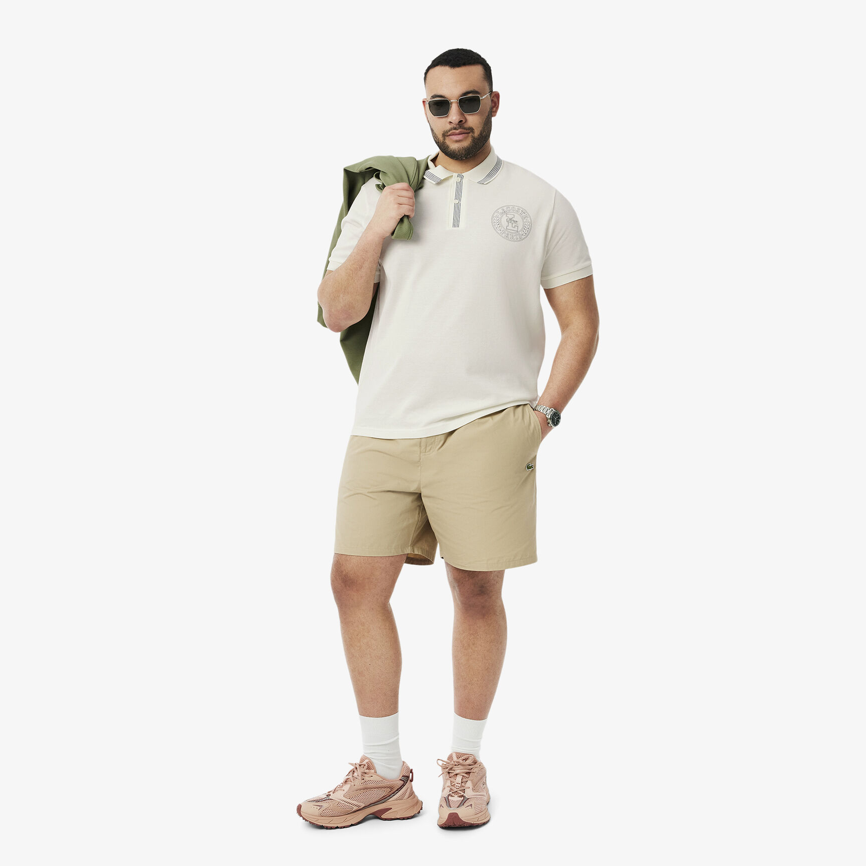 Regular Fit L.12.12 Badge Print Polo Shirt Regular Fit L.12.12 Badge Print Polo Shirt