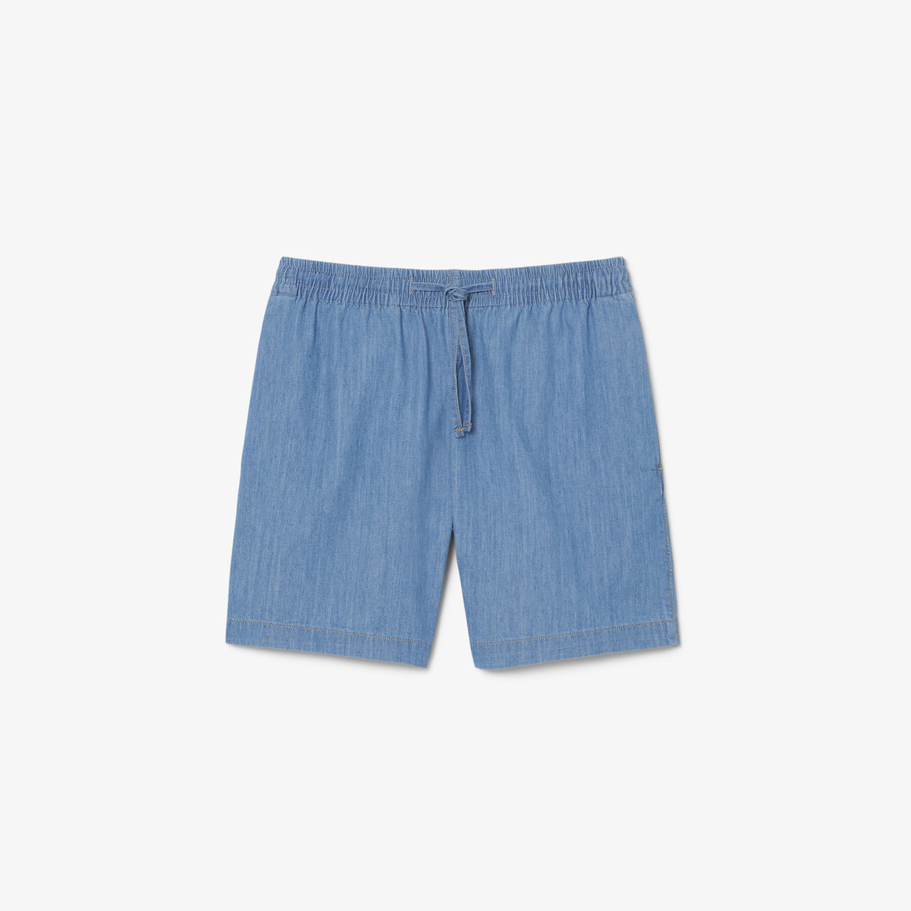 lacoste relaxed fit denim shorts