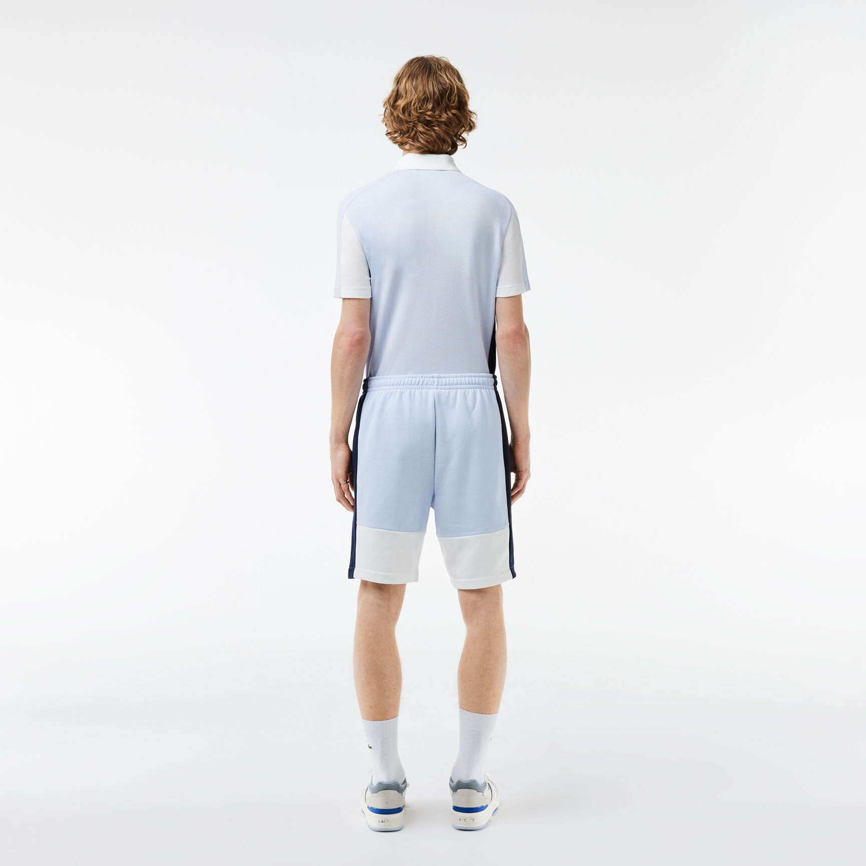 Regular Fit Brushed Fleece Colourblock Jogger Shorts